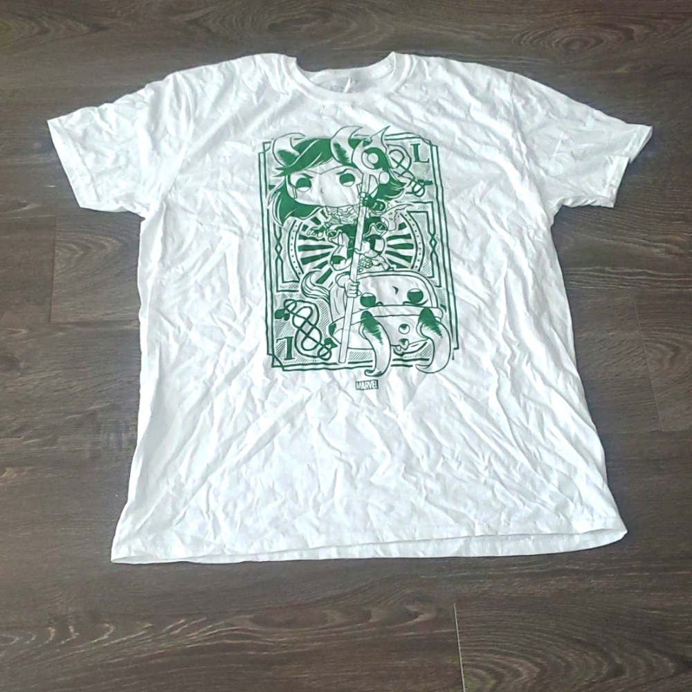 💚 100% Cotton Marvel Funko Pop LOKI Tee Tshirt XL - New